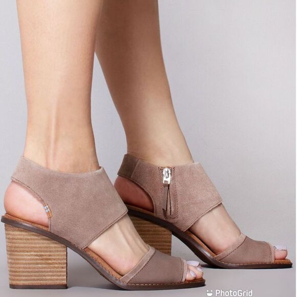 Toms Majorca Suede Block Sandals - Picture 3 of 9